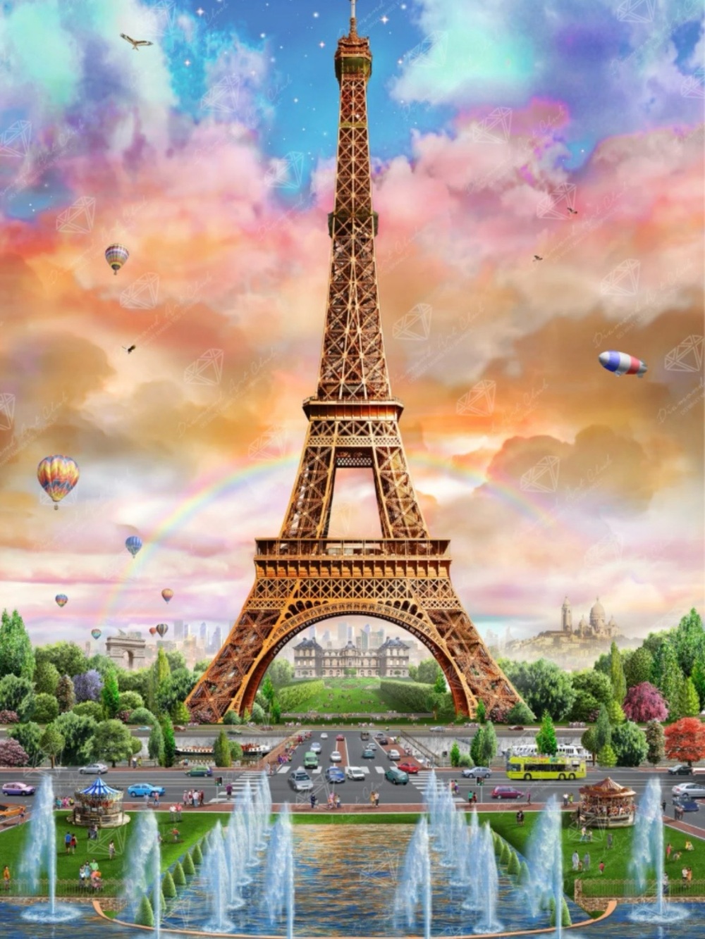 ✨ Rare Retired Diamond Art Club Eiffel Tower Sealed DAC Adrian Chesterman